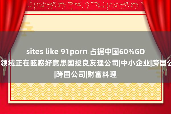 sites like 91porn 占据中国60%GDP！中国这一领域正在眩惑好意思国投良友理公司|中小企业|跨国公司|财富料理