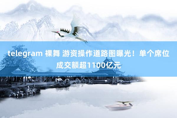 telegram 裸舞 游资操作道路图曝光！单个席位成交额超1100亿元